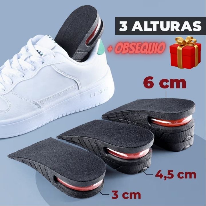 CRECEYA - Par de Plantillas Ortopédicas Aumenta Estatura + Obsequio 🎁