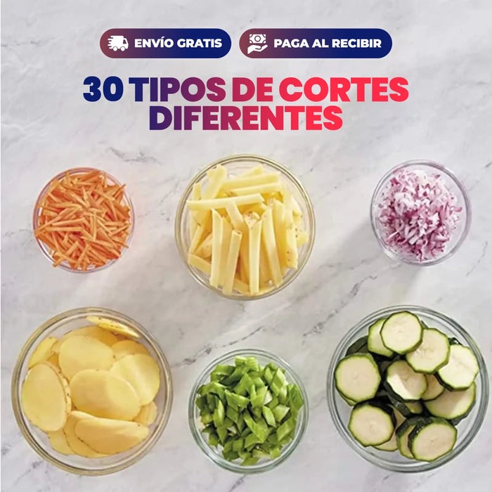 Rebanadora Multifuncional de Alta Precisión de Frutas y Verduras + Envío Gratis