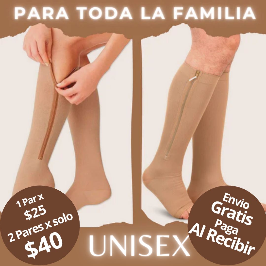 MEDIAS DE COMPRESIÓN ORTOPÉDICA PARA HOMBRES Y MUJERES.