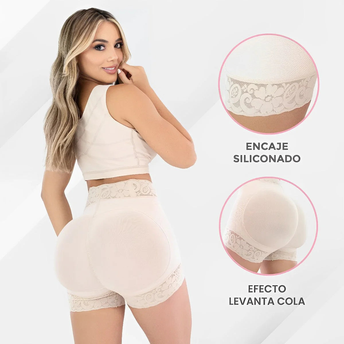 Short Faja Levanta Cola y Control Abdomen Bajo "Precio Especial" + Envío Gratis 🎁