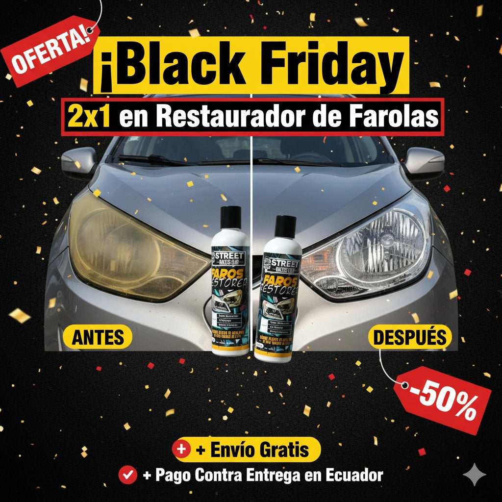 Restaurador de Farolas Oferta Black Friday 2x1 "Formula Americana"-500 ml Total