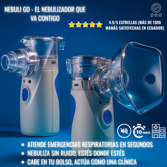 NebuliGo™ Nebulizador Portátil Pediátrico + ENVIO GRATIS 🎁