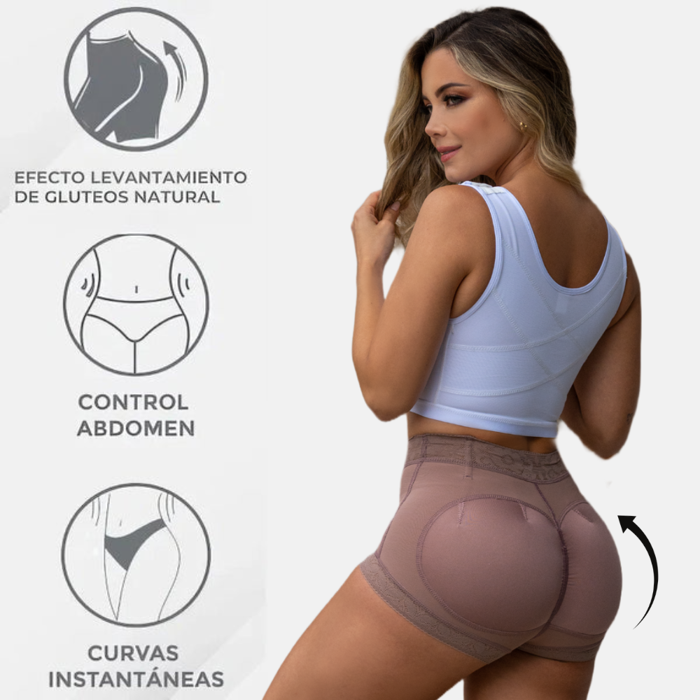 Panty Short Faja Colombiana Premium-Moldea tu Cintura y Realza Glúteos
