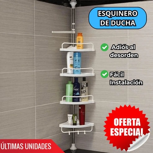 Organizador PREMIUM Esquinero de Baño-Acero Inoxidable-Altura Ajustable! Envío Gratis